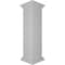 Ekena Millwork 12"W x 48"H Plain Newel Post, Peaked Capital & Base Trim (Installation kit included) NWL12X48PLP0B0 - alternate 4